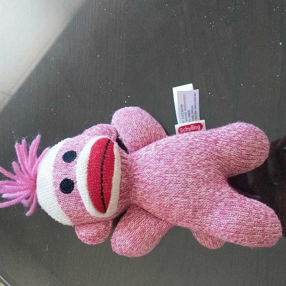 Sock monkey soft toy